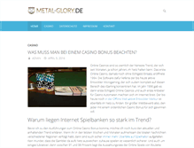 Tablet Screenshot of metal-glory.de
